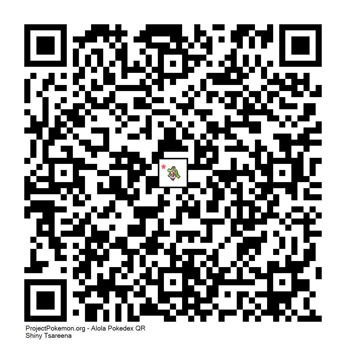 Cdigo QR de Tsareena variocolor